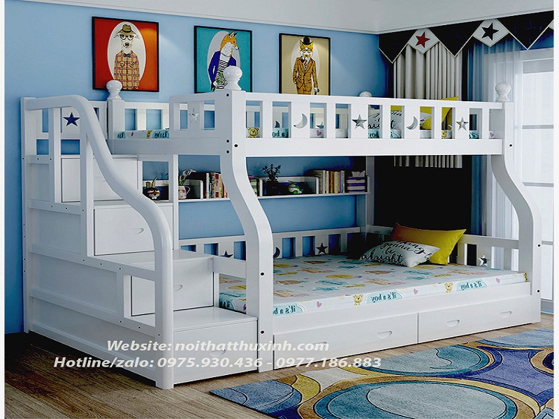Kết cấu giường tầng luôn đơn giản và tinh tế