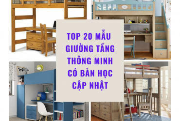 Top 20+ Mẫu Giường Tầng Thông Minh có bàn học cập nhật 9/2023