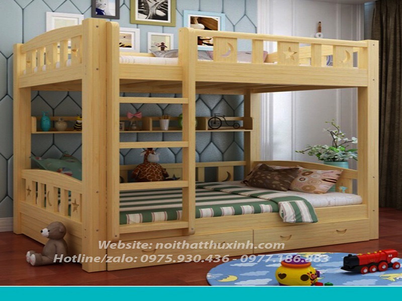 Mẫu giường tầng GT07 được tích hợp nhiều tính năng hiện đại mang lại nhiều tiện ích cho người sử dụng