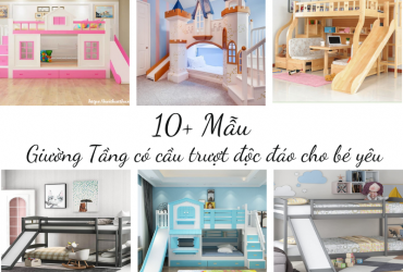 10+ Mẫu Giường Tầng có cầu trượt độc đáo cho bé yêu